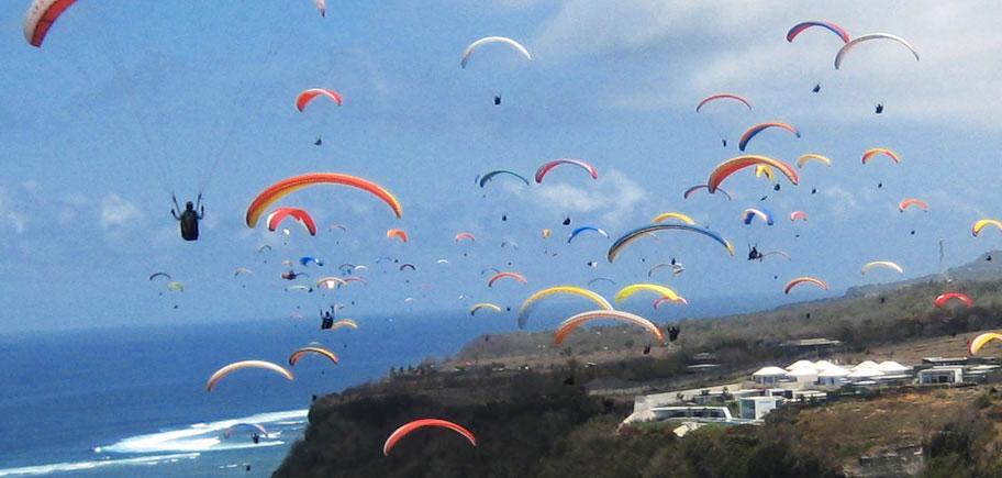 Paragliding At Timbis Hill
