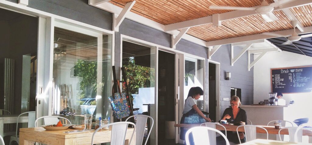 Calm atmosphere that makes you relax at Dusk Blue Restaurant, Sanur